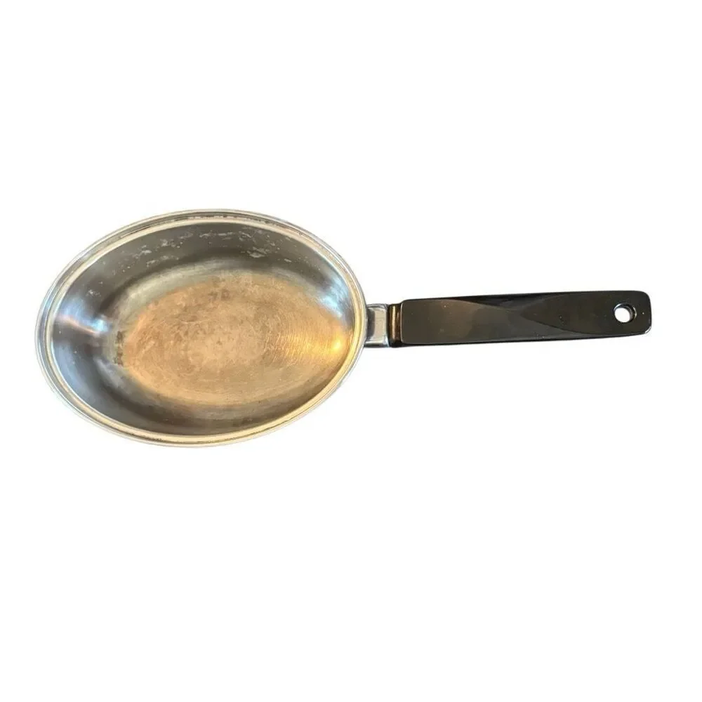 Ekcoware Stainless Steel With Thick Copper Bottom Oval Frying Pan